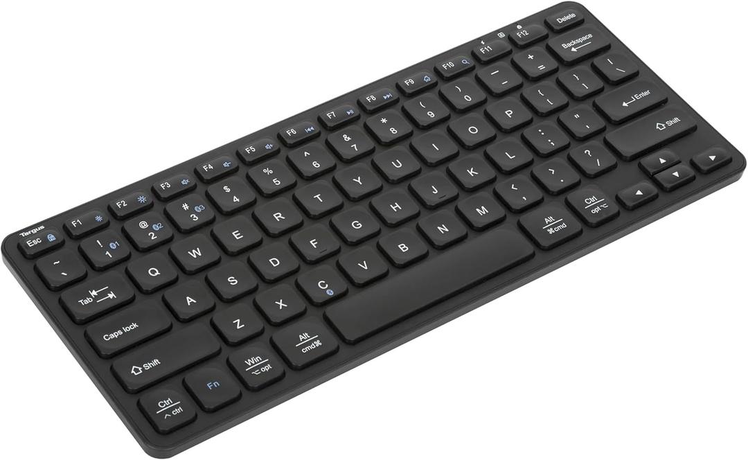 Targus Compact Multi-Device Bluetooth Keyboard - Compatible with Chrome OS, Windows, macOS, iOS, and Android (AKB862US)