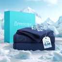 Breescape Cooling Sheet Set King Size - BlendTek Dry & Cool Technology for Hot Sleepers and Night Sweats, Q-Max>0.46 Tech, Deep Pocket Up to 18", 360 Elastic Band, Twilight Blue , 2 pack