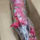 30 Pack Artificial Bougainvillea Floral 38" Silk Long Stem Bougainvillea Plants Hanging Table Centerpiece for Home Wedding Indoor Outdoor Decorations (Rose Red)