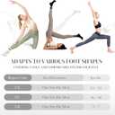 2 x Pilates Socks with Grips for Women Long Non-Slip Yoga Grippy Socks for BarreBalletDance & HospitalAnti-Skid Workou (US, Numeric, 5.5, 10, Regular, Regular, 2, Black/White/Grey/Pink)