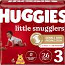 Huggies Size 3 Diapers, Little Snugglers Baby Diapers, Size 3 (16-28 lbs), 26 Count