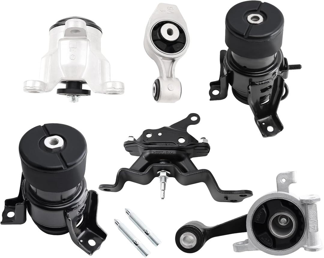 Engine Motor Mount & Transmission Mount Kit Compatible with Murano QX60 2015-2024 & JX35 2013 & Pathfinder 2013-2016 3.5L V6 Engine FWD Trans, Replace OE A4355HY A4365HY A7381 A4371HY A7386 A7383 6pcs