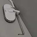 Electric Mop, AlfaBot WS-24 Cordless Spin Mop for Floor Cleaning, Lightweight & Rechargeable Floor Cleaner with Water Sprayer and LED Headlight for Hardwood and Tile Floors, White