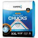 Chucks Premium Disposable Underpads 30x36 Ultra Thick Super Absorbent Chux Incontinence Bed Pads Disposable Adult with Adhesive Tape, Extra Large Pee Pads, Pet Training Pads 30x36 [25-Pack]