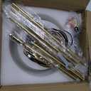 Modern Pendant Lights for Kitchen Island, Gold Pendant Light Fixtures with 8.5" Clear Glass Shade, Industrial Hanging Pendant Lights Fixture for Kitchen Island Dining Room Bedroom Entryway 1 Pack