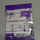 VCE Brush Wall Plate Cable Pass Through, Single Gang Decorator Wall Cover for Low Voltage Cables, In-Wall Cable Management for Wall Mount TV (White), 2-Pack