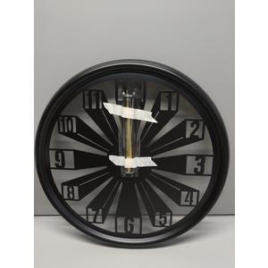 Axioglo Modern Metal Wall Clock,Silent Non-Ticking, Battery Operated Clock with Hollow-Out Design, Decorative Clock for Living Room, Bedroom, or Office Wall Decor-18”