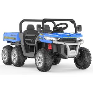 Garvee 24V Electric Ride On Dump Truck for Kids - 2-Seater 4WD 6 Wheels Remote Control Car with Dump Bed | ASTM Certified Kids Ride-On Toy Truck w/Parent Control & Music Garvee 24V Electric Ride On Dump Truck for Kids - 2-Seater 4WD 6 Wheels Remote Control Car with Dump Bed | ASTM Certified Kids Ride-On Toy Truck w/Parent Control & Music