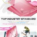 INFILAND Compatible with iPad (A16) 11th Generation 11 Inch 2025 Case, iPad 10th Generation Case 2022 10.9 Inch, Clear Slim Protective Cover with Apple Pencil Holder, Charging Adapter (PinkGlow)
