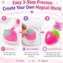 Glow Magic Elves Refills-24 Colors Gel & 32 Molds Water Elves Kit Magic Gel Refills - Non-Toxic DIY STEM Toy for Focus & Fine Motor Skills - Indoor Activity (12 Solid+6 Glow+4 Sparkling+2 Pearlescent)