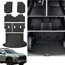 Floor Mats for 2025 2026 Chevy Equinox (Only Gas) & GMC Terrain Ac with Cargo Liners,TPE All Weather Protection Floor Liners with Trunk Mat Covering The Backrest