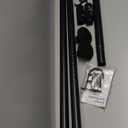 Tension Curtain Rod, 51-126 Inch,Spring Closet Rod, for Windows or Shower, Easy to Install, No Drilling, No Rust, for Bathroom, Rod Diameter 1.26 Inches, Black,Umimile