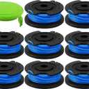 Weed Wacker String for Greenworks 20V 40V Single Line Trimmer, Weed Eater String Replacement, 8 Spool line + 1 Cap