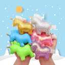 2 x Menzcci 6 Pack Unicorn Stress Balls Toys Squeeze Squishy Toys for Christmas Stocking Stuffers Party Favors Kids Boys Girls School Classroom Valentines Day Card Prizes Gifts