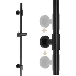 KES 30-Inch Matte Black Shower Slide Bar with Adjustable Handheld Shower Head Holder for Bathroom Wall Mount 18/8 Stainless Steel, F209S78-BK