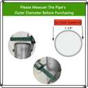 2-3/8" Fence Brackets(24Pcs),Galvanized Pipe Grip Tie,Steel to Wood Fence Bracket,Dock Side Pipe Holder,Metal Brackets for Metal Posts (No Include Screws)