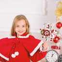 Jutom 6 Pcs Candy Cane Ornaments - Red, Green, White Stripes - Christmas Tree Decorations