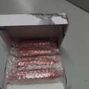 LPUSA Red Short Taper Candle Crystal Candlesticks Dripless Tapered Candles for for Holiday Wedding Party Wax Unscented Dinner 6 inch Set of 4