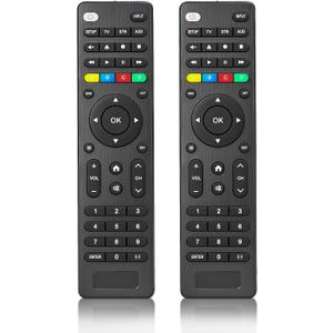 (Pack of 2) Universal Replacement TV Remote  Compatible with Samsung, LG, Vizio, Hisense, Philips, RCA, Sharp, Onn, Westinghouse, Element, Sanyo, Emerson, and More Brands