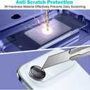 PEHAEL 3+3 Pack for iPhone Air/17 Air Privacy Screen Protector with Camera Lens Protector Full Coverage Anti-Spy Tempered Glass Film 9H Hardness Easy Installation Bubble Free [6.5 inch]