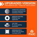 Fixic Libre 3 Sensor Covers - 25 Pack - Freestyle Adhesive Patches for Libre 3 & Plus Sensors - No Glue in the Center - Pre-Cut Back Paper - The Best Fixation for Your Sensor! (Upgraded, Transparent)