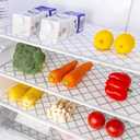 Refrigerator Liners Non-Slip 23IN x 20FT, Absorbent Fridge Shelf and Drawer Liners for Shelves, Keep Fruits and Vegetables Fresh, Various Sizes Washable Refrigerator Mats, White