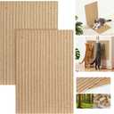 Natural Cork cat Scratch pad for Cats-cat Scratching Posts-cat scratchers for Indoor Cats-cat Scratcher Furniture for Wall & Floor - Natural Cork & Cardboard Blend, No Mess Splinters Easy Clean-2-Pack