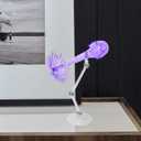 VICASKY Adjustable Action Figure Stand with Effects, 2pcs Doll Display Holder for Collectibles, Purple Plastic, 4.72 X 3.93 X 1.57 Inch, Ideal for Showcasing Models, Dolls, and Figures in Home, Off