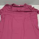 Plus Size Tops for Women 2X Summer Short Sleeve Polo T Shirts Trendy Loose Fit Tunics Fuchsia, XX-Large