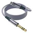 USB C to 1/4 inch Audio Cable 6.6FT, Type C to 6.35mm TRS Stereo Cable, USB C to 1/4 inch TRS Male Cable Audio Jack Cord for Smartphone, Tablet, Laptop, Amplifier, Speaker
