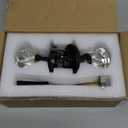 1 Pack Clear Crystal Door Knob, Inspired Decorative Oil Rubbed Bronze Door Knobs for Interior Doors, Unique Fancy Glass Privacy Door Knobs for Bedrooms and Bathrooms