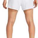 Under Armour Womens Fly By Shorts, (100) White/White/Reflective, X-Large