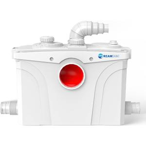 700W Macerator Pump for Basement Bathroom
Macecrating Toilet Pump for Basement with 4 Water Connections for Macerating Toilet, Laundry, Cooking Sink, Clothes Washer