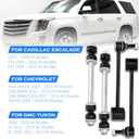 4pcs K700432 K6700 Front Rear Sway Bar Links Stabilizer Bar Links Suspension Kit for Cadillac Escalade ESV 2004-2019 | for Chevy Avalanche Suburban Tahoe | for GMC Yukon