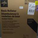 Medline Aluminum Rollator Walker with Seat, Purple, 250 lb. Weight Capacity, Lightweight, 6 Wheels, Foldable, Adjustable Handles, Rolling Walker for Seniors