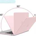 B BELK Compatible for MacBook Air 15 inch Case 2026 2025 2024 2023 M5 M4 M3 M2 Model A3448 A3241 A3114 A2941, Protective Hard Shell for Mac Air 15" + Keyboard Cover & Screen Protector, Light Pink