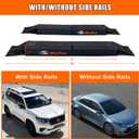 MeeFar Universal Car Soft Roof Rack Pads Luggage Carrier System for Kayak Surfboard SUP Canoe Include 2 Heavy Duty Tie Down Straps, 4 Tie Down Rope, 4 Quick Loop Strap and Storage Bag