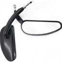 HTTMT MT400-013-BK Pair Black Teardrop Racing Mirrors Compatible with Harley Street Glide Road Glide ((See fitment))