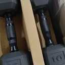 CAP Barbell CAP 50 lbs Coated Dumbbell Set with Black handle, 10LBx2, 15lbx2