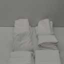 Fitable White Tablecloths for Rectangle Tables, 6 Pack - 70 x 120 Inches - Reusable and Washable Table Clothes for 6-8 Ft Tables, Polyester Fabric Table Covers for Wedding, Party, Banquet