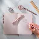 4 x DIVERSEBEE Black Ink Ballpoint Pens, 3 Pack Retractable No Bleed Bible Pens, Cute Aesthetic Pastel Pens for Teachers, Bible Study Journaling Supplies, School Office Gifts Accessories, 1.0mm (Blush)