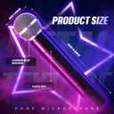 8 x Zubebe 8 Pack Fake Microphone Prop Bulk Pretend Plastic Microphone Toy Fake Mic Pack for Costume Karaoke Music Cosplay Party Favor Arts Crafts Centerpiece Decor