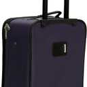 Rockland Fashion Softside 2 Piece Luggage Set, Expandable, (14" Tote/19" Upright), Purple