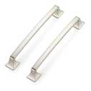 Ravinte 30 Pack Solid 6-1/4" Square Foot Arch Pulls Kitchen Cabinet Handles Brushed Nickel Pulls Silver Dresser Kitchen Cupboard Hardware Handles for Cabinets Cupboard Drawers