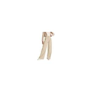 NIMIN Womens Business Casual Pants Wide Leg Dressy Work Slack High Waisted Stretchy Office Trousers 2025 Apricot Large
