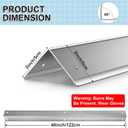 304 Stainless Steel Wall Corner Protector, 48x2 in, 4 Pack