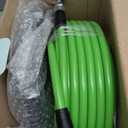 Tool Daily Sewer Jetter Kit for Pressure Washer 100 FT, Short Power Washer Gun, Drain Cleaner Hose 1/4 Inch NPT, Corner, Rotating and Button Nose Sewer Jetting Nozzle, 3600 PSI (Green)