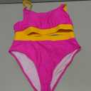 ZINPRETTY Women High Waisted Bikini Sets Color Block Swimsuits 2 Piece Bathing Suits Tummy Control Sporty Teens S