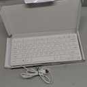 I Focus MCSaite Mini 78 Keys Wired Keyboard - with Keyboard Cover Computer keypad for Laptop MAC Windows 10/8 / 7 / Vista/XP(White+Keyboard Film)