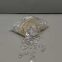 100 Pcs Clear Acrylic Crystal Ornament Beads Hanging Glass Crystals Clear Acrylic Prisms Pendant Ornaments for Centerpieces, Chandelier, Wedding Decor